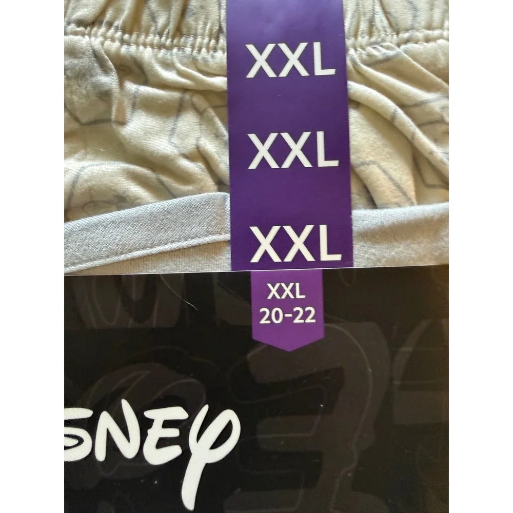 Disney Winnie the Pooh Pajama Set Womens XXL 20-22 Grey Short Sleeve Shorts New - Picture 3 of 5